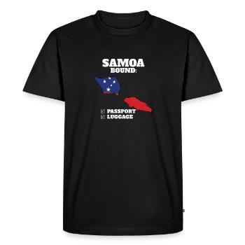Samoa Bound Country Travel Samoan Flag Vacation - T-shirt Premium bio Homme - noir - Devant - Nico (187cm)