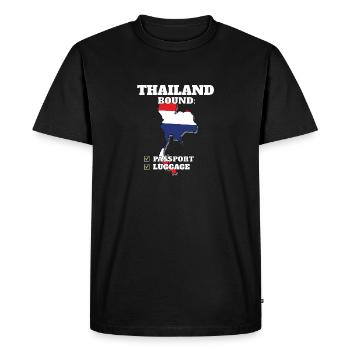 Thailand Bound Country Travel Thai Flag Vacation - Men's Premium Organic T-Shirt - black - Front - Nico (187cm)