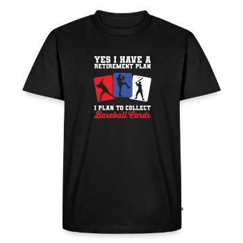 Trader Collector Men Funny I Plan To Collect Baseb - T-shirt Premium bio Homme - noir - Devant - Nico (187cm)