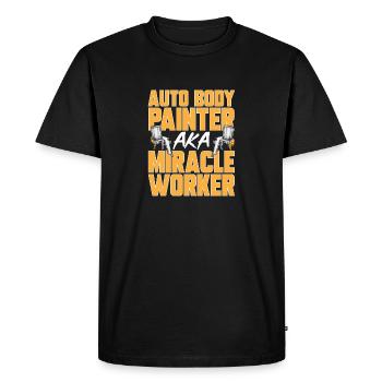 Body Painter Car Painter Painter - Men's Premium Organic T-Shirt - black - Front - Nico (187cm)