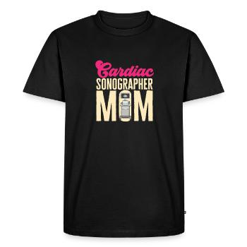 Cardiologue Échographie médicale Échographie - T-shirt Premium bio Homme - noir - Devant - Nico (187cm)
