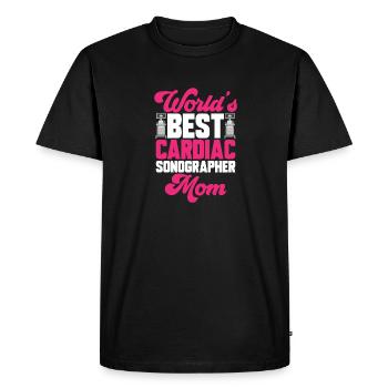 Cardiologist Medical Ultrasonography Ultrasound - Men's Premium Organic T-Shirt - black - Front - Nico (187cm)
