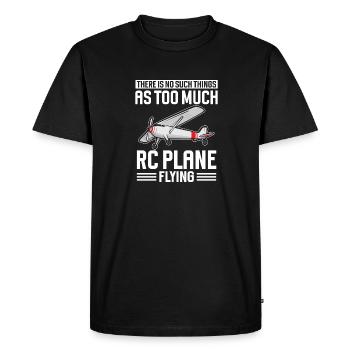Modèle d’avion télécommandé - T-shirt Premium bio Homme - noir - Devant - Nico (187cm)