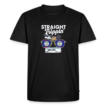 Straight Trippin' Belize Vacation Tour Travel - Men's Premium Organic T-Shirt - black - Front - Nico (187cm)
