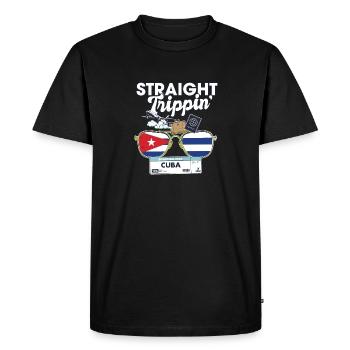 Straight Trippin' Cuba Vacation Tour Travel Trip - T-shirt Premium bio Homme - noir - Devant - Nico (187cm)
