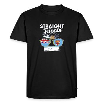 Straight Trippin' Fiji Vacation Tour Travel Trip - T-shirt Premium bio Homme - noir - Devant - Nico (187cm)