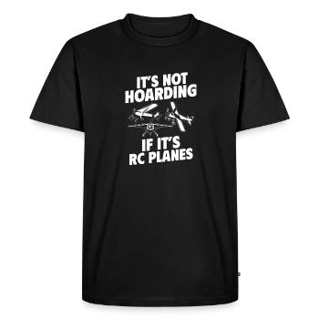 Modèle d’avion télécommandé - T-shirt Premium bio Homme - noir - Devant - Nico (187cm)
