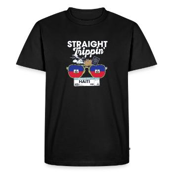 Straight Trippin' Haiti Vacation Tour Travel Trip - T-shirt Premium bio Homme - noir - Devant - Nico (187cm)
