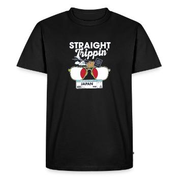 Straight Trippin' Japan Vacation Tour Travel Trip - T-shirt Premium bio Homme - noir - Devant - Nico (187cm)