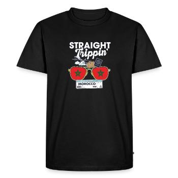 Straight Trippin' Morocco Vacation Tour Voyage - T-shirt Premium bio Homme - noir - Devant - Nico (187cm)