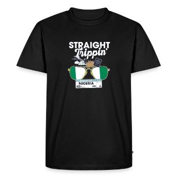 Straight Trippin' Nigeria Vacation Tour Voyage - T-shirt Premium bio Homme - noir - Devant - Nico (187cm)