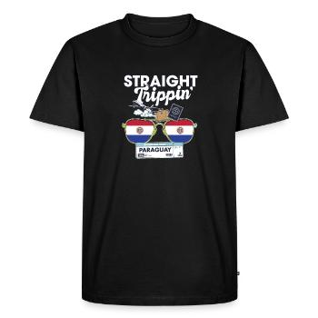 Straight Trippin' Paraguay Vacation Tour Voyage - T-shirt Premium bio Homme - noir - Devant - Nico (187cm)