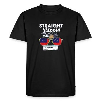 Straight Trippin' Samoa Vacation Tour Travel Trip - T-shirt Premium bio Homme - noir - Devant - Nico (187cm)