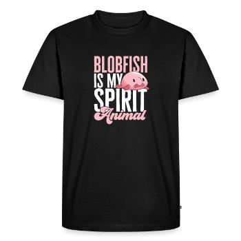 Blob fish - Men's Premium Organic T-Shirt - black - Front - Nico (187cm)