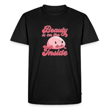 Blob fish - Men's Premium Organic T-Shirt - black - Front - Nico (187cm)