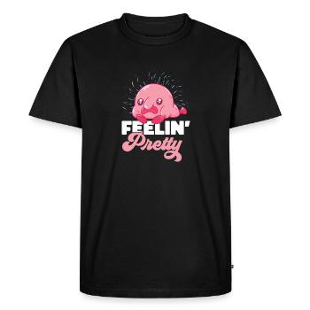 Poisson blob - T-shirt Premium bio Homme - noir - Devant - Nico (187cm)