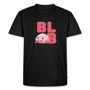 Blob fish - Men's Premium Organic T-Shirt - black - Front - Nico (187cm)