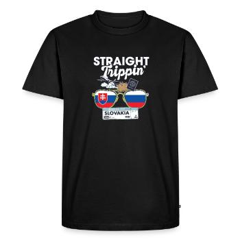Straight Trippin' Slovaquie Vacation Tour Travel - T-shirt Premium bio Homme - noir - Devant - Nico (187cm)