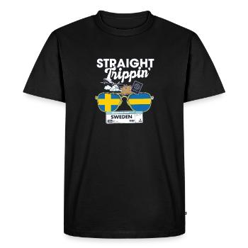 Straight Trippin' Suède Vacation Tour Travel - T-shirt Premium bio Homme - noir - Devant - Nico (187cm)