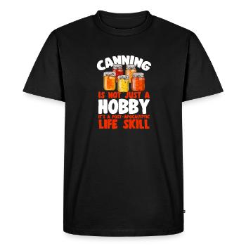 Canning, canning, canning, preserving food - Men's Premium Organic T-Shirt - black - Front - Nico (187cm)