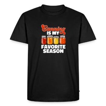 Canning, canning, canning, preserving food - Men's Premium Organic T-Shirt - black - Front - Nico (187cm)