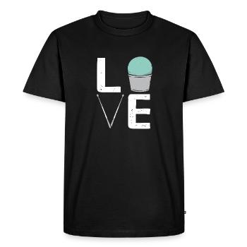Cardio Drumming Gym Fitness Class Workout - Men's Premium Organic T-Shirt - black - Front - Nico (187cm)
