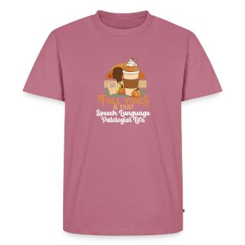 Fall Vibes That Speech Language Pathologist Life - Männer Premium Bio T-Shirt - Mauve - Vorne - Nico (187cm)