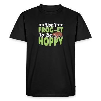 Herpétologiste Amphibien Crapaud mignon Dont Frog Et To - T-shirt Premium bio Homme - noir - Devant - Nico (187cm)