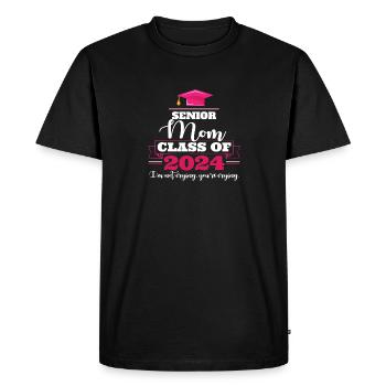 Drôle de fête de remise des diplômes Classe de maman senior de 2024 - T-shirt Premium bio Homme - noir - Devant - Nico (187cm)
