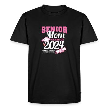 Fière maman d’une classe de maman senior de 2024 - T-shirt Premium bio Homme - noir - Devant - Nico (187cm)