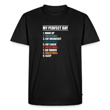 Passionné de volleyball Setter Funny Cool My Perfect - T-shirt Premium bio Homme - noir - Devant - Nico (187cm)