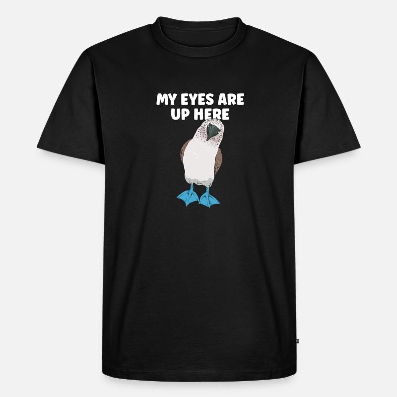 Blaufußtölpel Blue-footed Booby Seevogel - Männer Premium Bio T-Shirt - Schwarz
