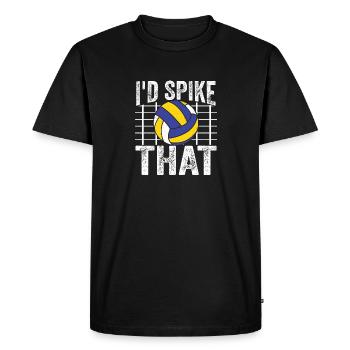Je piquerais ce bloqueur sportif de volleyball sp - T-shirt Premium bio Homme - noir - Devant - Nico (187cm)