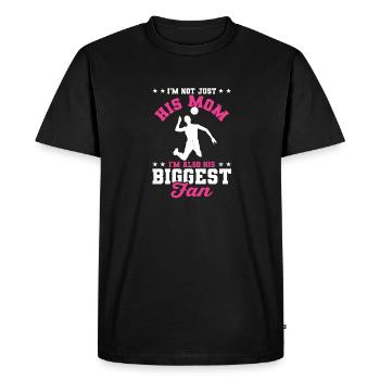 Volleyball Mother I'm Not Just His Mom I'm His Big - Men's Premium Organic T-Shirt - black - Front - Nico (187cm)