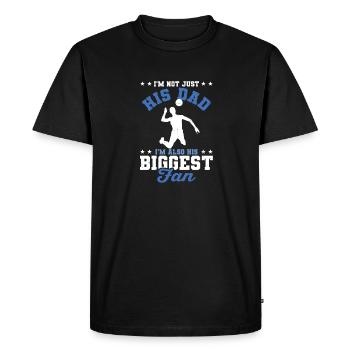Je suis son père, je suis son plus grand fan de volleyball - T-shirt Premium bio Homme - noir - Devant - Nico (187cm)