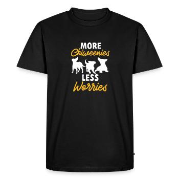 Chiweenie Chien - T-shirt Premium bio Homme - noir - Devant - Nico (187cm)