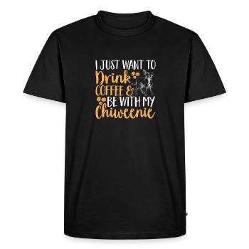 Chiweenie Chien - T-shirt Premium bio Homme - noir - Devant - Nico (187cm)