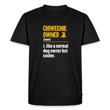 Chiweenie Chien - T-shirt Premium bio Homme - noir - Devant - Nico (187cm)