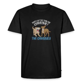 Chiweenie Chien - T-shirt Premium bio Homme - noir - Devant - Nico (187cm)