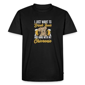Chiweenie Chien - T-shirt Premium bio Homme - noir - Devant - Nico (187cm)
