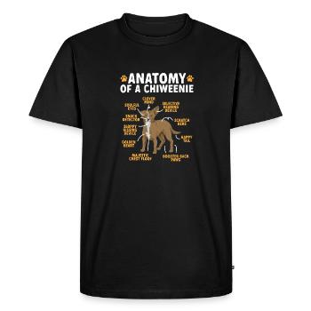 Chiweenie Chien - T-shirt Premium bio Homme - noir - Devant - Nico (187cm)