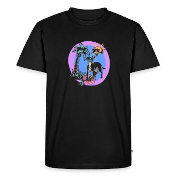 Chiweenie Chien - T-shirt Premium bio Homme - noir - Devant - Nico (187cm)