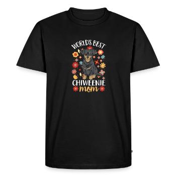 Chiweenie Chien - T-shirt Premium bio Homme - noir - Devant - Nico (187cm)