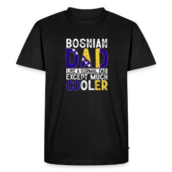 Bosnie-Herzégovine Drapeau Bosnie - T-shirt Premium bio Homme - noir - Devant - Nico (187cm)