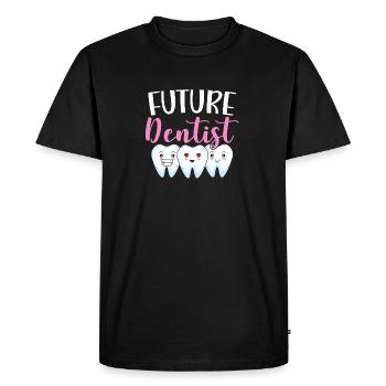 Futur dentiste dentiste assistant dentaire - T-shirt Premium bio Homme - noir - Devant - Nico (187cm)