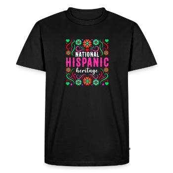 Patrimoine national hispanique Vacances Patrimoine - T-shirt Premium bio Homme - noir - Devant - Nico (187cm)