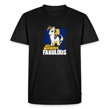 Barbados flag Barbadian bayan - Men's Premium Organic T-Shirt - black - Front - Nico (187cm)