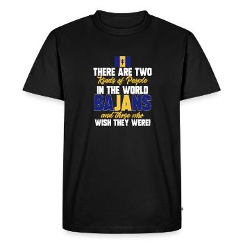 Barbados flag Barbadian bayan - Men's Premium Organic T-Shirt - black - Front - Nico (187cm)