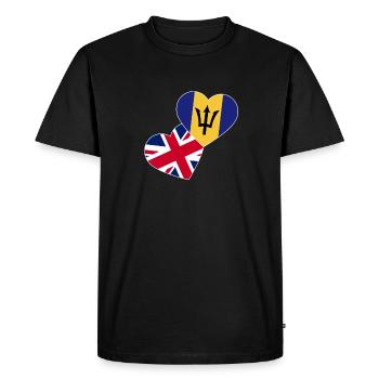 Barbados flag Barbadian bayan - Men's Premium Organic T-Shirt - black - Front - Nico (187cm)
