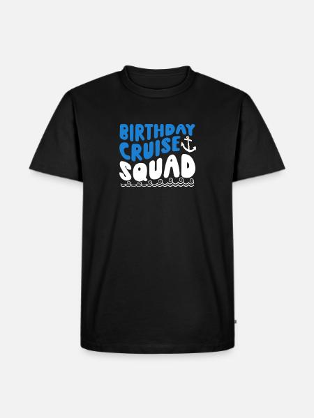 Birthday Cruise Squad - Männer Premium Bio T-Shirt - Schwarz